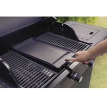 TENNEKER Plancha Platte Grillplatte Gussgrillplatte 48 x 24 cm für Grillrostsystem Platform für Halo