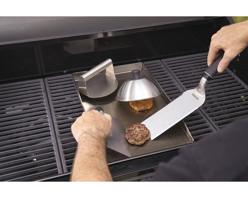 NERTHUS Edelstahl-Grillpresse 14 Cm – Ideal Für Smash Burgers, Fleisch & Mehr