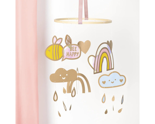 Babymobile mit Biene, Wolken und Regenbogen für Kinderzimmer
