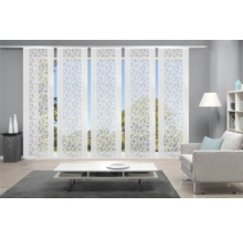 Schiebegardine 5er-Set Konturo weiss 60x245 cm