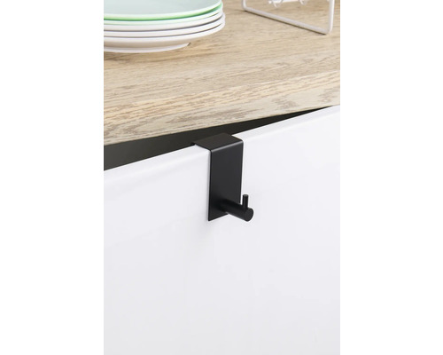 Schwarzer Türhänger für Schranktür