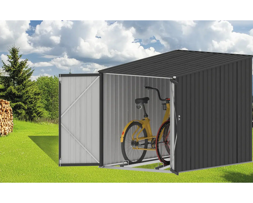 Metall Fahrradgarage mit zwei Fahrrädern