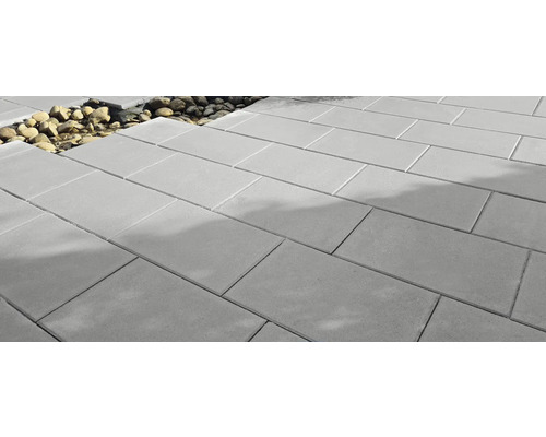 Beton Terrassenplatte iStone Starter mittelgrau 80 cm x 40 cm x 4 cm Beton Terrassenplatte iStone Starter mittelgrau 80 cm x 40 cm x 4 cm