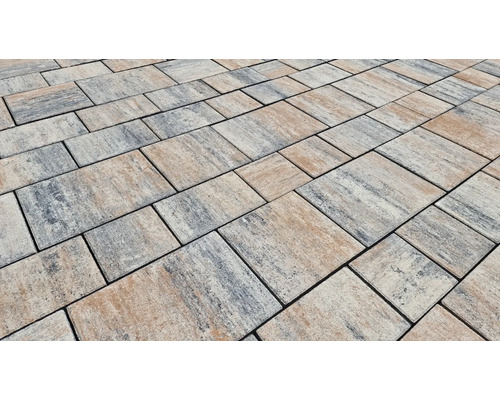 Verlegte Pflastersteine für den Außenbereich