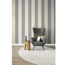 Digitaldruck Vlies 366648 Schöner Wohnen Streifen lila 4-tlg. 212 x 300 cm