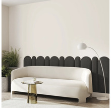 Wandkissen Bouclé dunkelgrau oval Textil-Optik 90 x 15 cm