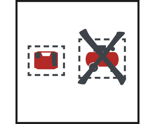 Symbol für Druckbehälter erlaubt, Druckbehälter nicht erlaubt