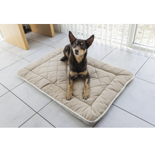 Schmutzmatte beeztees Nano Canvas Sleeper Cush 109 x 69 cm beige Mikrofaser, Microfaser