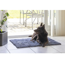 Schmutzmatte Dirty Dog Türmatte Knochen90 x 66 cm grau Mikrofaser, Microfaser