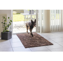 Schmutzmatte Dirty Dog Türmatte Runner Pfoten152 x 76 cm braun Mikrofaser, Microfaser