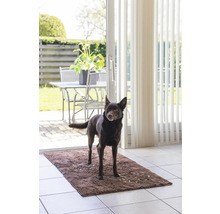 Schmutzmatte Dirty Dog Türmatte Runner Pfoten152 x 76 cm braun Mikrofaser, Microfaser