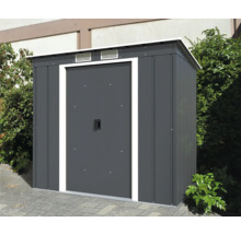 Metall Gerätehaus mit Tür und Belüftungsöffnungen