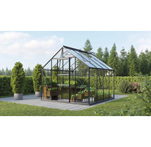 Gewächshaus Vitavia Meridian 1 6700 Einscheibensicherheitsglas 3 mm 257x258 cm schwarz