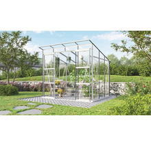 Gewächshaus Vitavia Playa 5900 Einscheibensicherheitsglas/ Hohlkammerplatten 258x229,4 cm Aluminium
