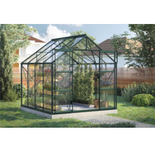 Gewächshaus Vitavia Uranus 6700 Einscheibensicherheitsglas 3 mm 257x258 cm grün