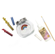 Bio Glitter & Pailletten Set Rainbow 10 Dosen & Kleber