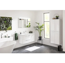 LED Badspiegel FACKELMANN MIRRORS 110 x 70 cm alufarben 84576