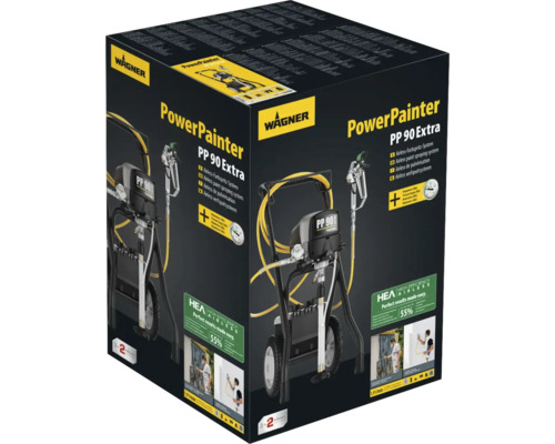 Verpackung des Wagner PowerPainter PP 90 Extra Farbspritzsystems