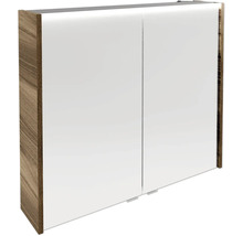 Badezimmerschrank mit zwei Türen und Holzstruktur