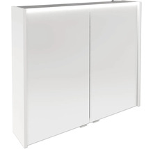 Weißer Spiegelschrank mit zwei Türen