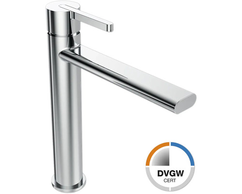 Jungborn Waschtischarmatur für Aufsatzwaschbecken LAMBDA DVGW geprüft chrom Wasserhahn für das Badezimmer mit DVGW Zertifizierung