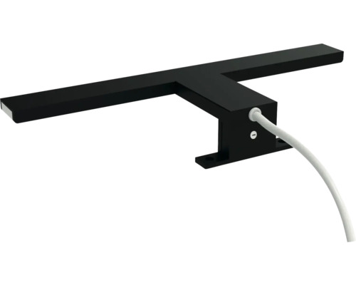Schwarze LED Aufbauleuchte mit Stromkabel