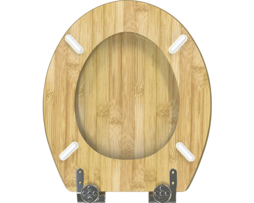 Toilettensitz aus Bambus mit Befestigung