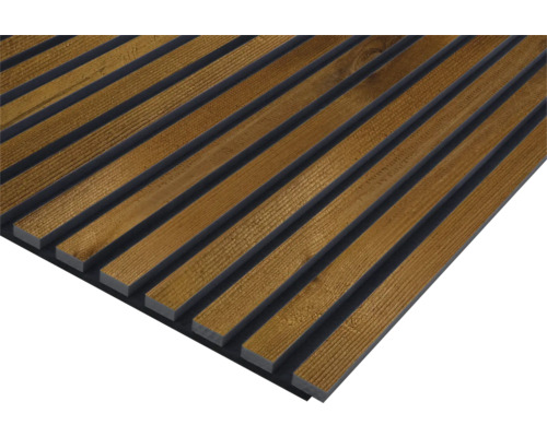 Holzpaneel mit Lattenstruktur für die Wandgestaltung