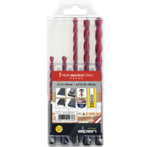 Alpen Profi Multicut SPM 5 Bohrer Set, 5 Stück, unterschiedliche Größen für verschiedene Materialien
