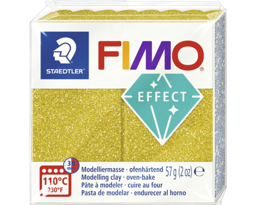Fimo effect 57g glitter gold