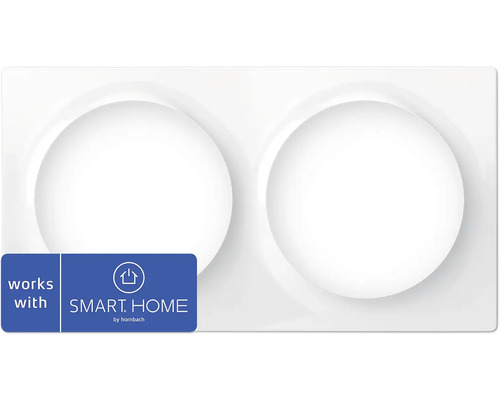 Fibaro 2-fach Abdeckplatte weiß für Geräte der Walli-Serie Zubehörteil - Kompatibel mit Smart Home by hornbach