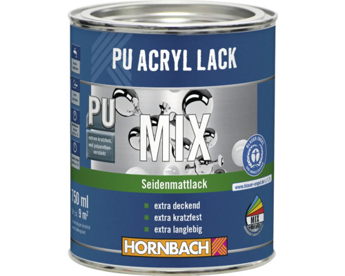 HORNBACH PU Acryl Lack seidenmatt im Wunschfarbton mischen lassen