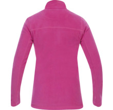 Rückansicht einer Fleecejacke mit langen Ärmeln.