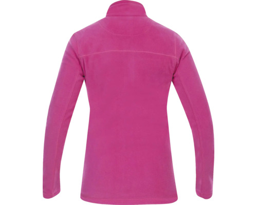 Rückansicht einer Fleecejacke mit langen Ärmeln.