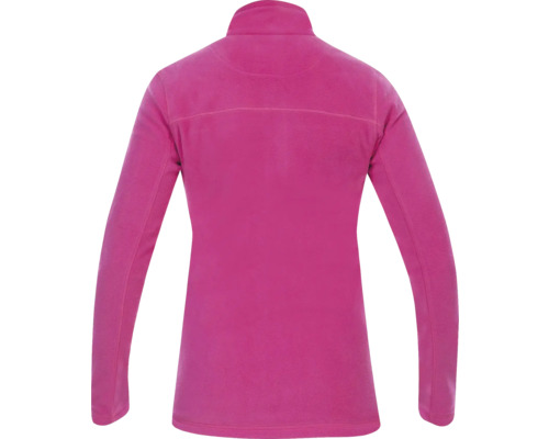 Rückansicht einer Fleecejacke mit Reißverschluss für Damen