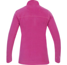Rückansicht einer Fleecejacke mit Reißverschluss für Damen