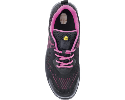 Schwarzer Sicherheitsschuh mit Schnürung