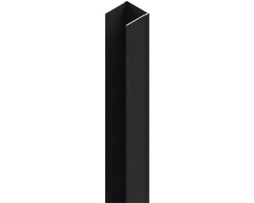 Alu-Pfosten Osmo Typ E 9 x 9 x 200 cm anthrazit Schutzwinkel aus Metall