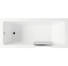 Rechteckige Badewanne mit Ablauf und Überlauf