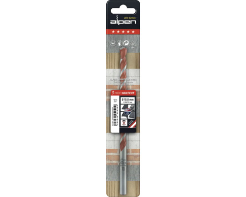 Alpen Profi Multicut Universalbohrer, Durchmesser 10 Millimeter