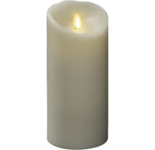 LED Echtwachskerze cremeweiß Konstsmide H 16,5 cm Lichtfarbe warmweiß inkl. Timer