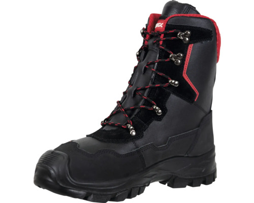 Schwarzer Sicherheitsstiefel mit Schnürung