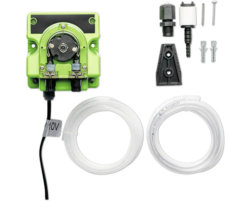 Schlauchpumpe mit Zubehör für den Einsatz im Garten