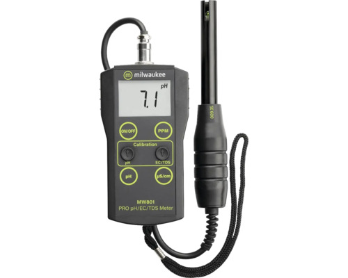 Milwaukee pH/EC/TDS Messgerät zur Messung des pH-Wertes, der elektrischen Leitfähigkeit und der Menge gelöster Feststoffe