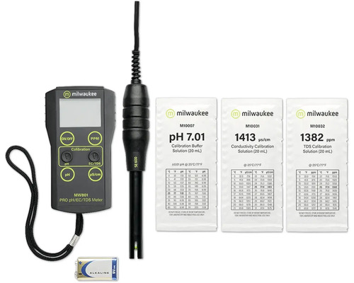 Messgerät Aquarium Milwaukee MW801 Smart pH/EC/TDS Messgerät Wasseranalyse Messgerät Aquarium Milwaukee MW801 Smart pH/EC/TDS Messgerät Wasseranalyse