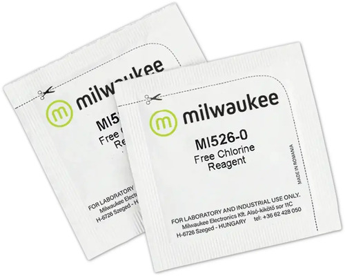 Wassertest Aquarium Milwaukee MI526-25 Pulverreagenz gesamtes Chlor (25 Stück) Wasseranalyse