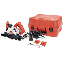 Elektrische Fliesenschneidmaschine mit Zubehör und Transportkoffer