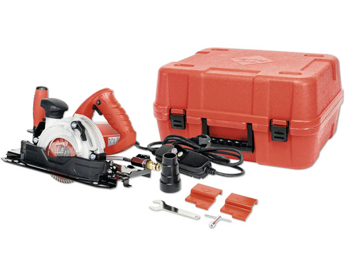 Elektrische Fliesenschneidmaschine mit Zubehör und Transportkoffer