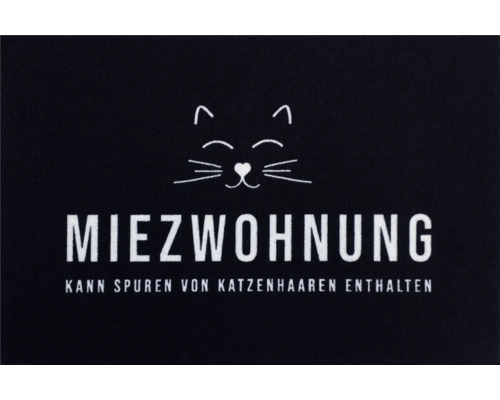 Schmutzfangmatte Entry Miezwohnung Black 40x60 cm