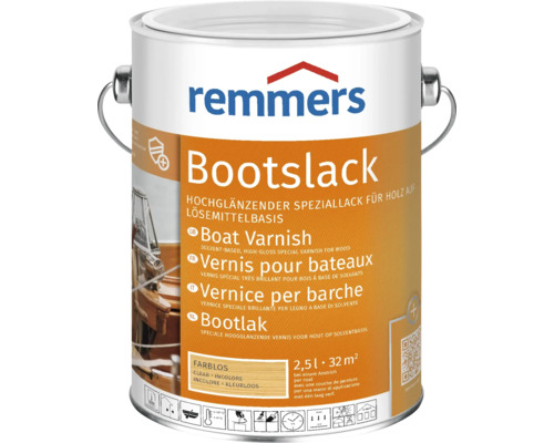 Bootslack von Remmers im Metalleimer mit 2,5 Liter Inhalt
